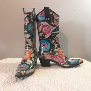 BOPS by beehive stylish cowgirl rain boots